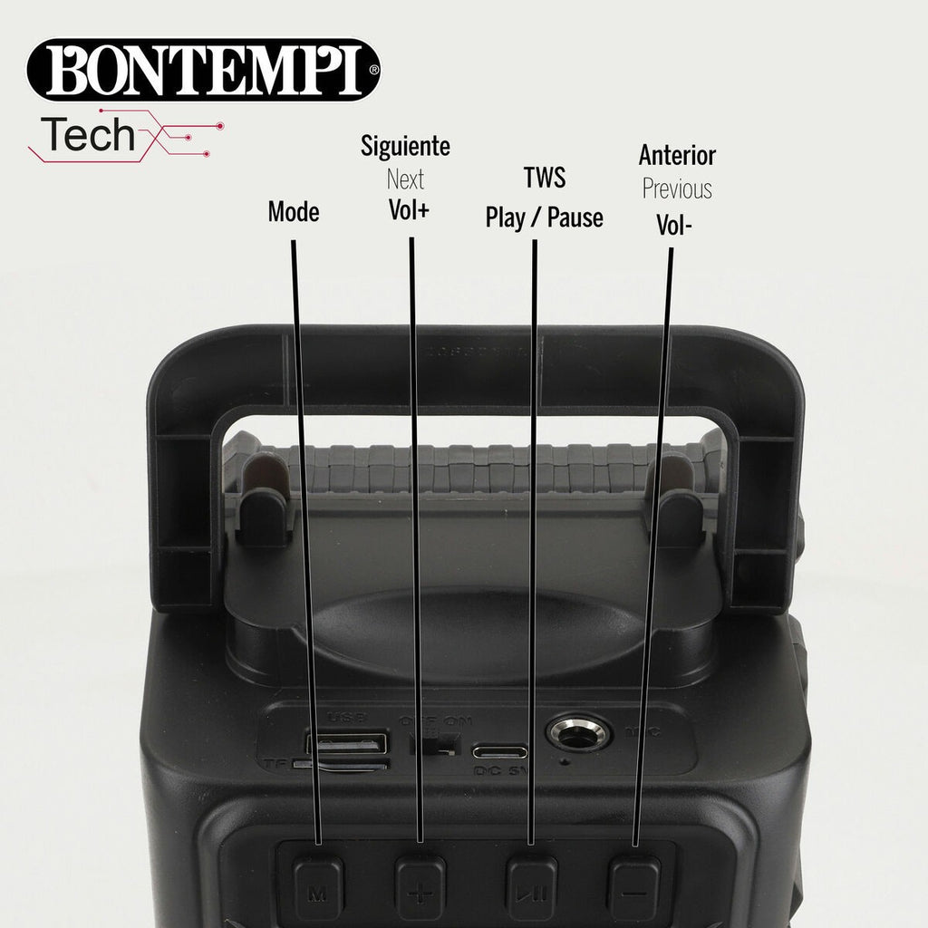 Altoparlante con Microfono Karaoke Bontempi 12 Unità