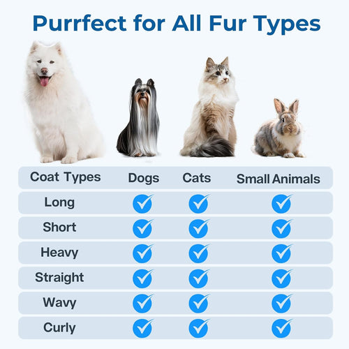 Spazzola a vapore per Cani e Gatti - Rimuove i Peli Senza Stress