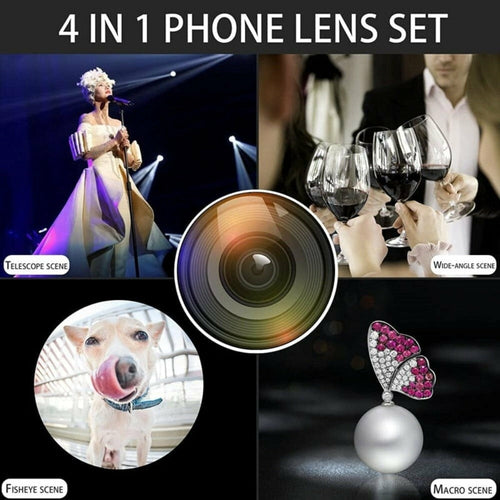 Kit Lenti Smartphone 36X con Treppiede - Fotografia Professionale Mobile