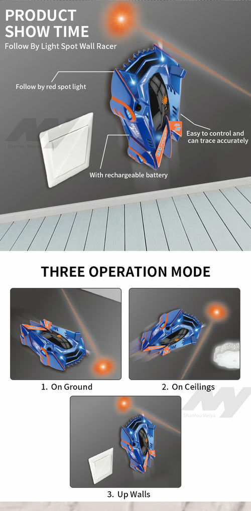 Macchina Acchiappa-Muri a Infrarossi - Auto Giocattolo Stunt Regalo Natale Bambini