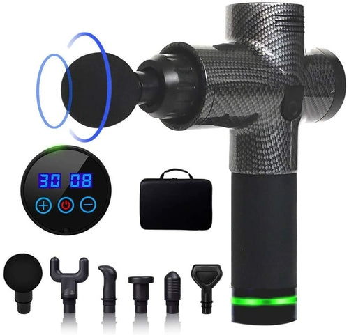 Massaggiatore Portatile Professionale 6 Teste 30 Velocità - Relax Muscolare