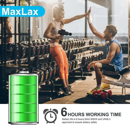 Massaggiatore Portatile Professionale 6 Teste 30 Velocità - Relax Muscolare